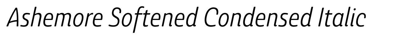Ashemore Softened Condensed Italic image